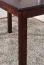 Table en pin massif couleurs noyer Junco 227D (carré) - 120 x 60 cm (L x P)