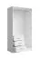 Armoire / 3 tiroirs / Couleur : Blanc / 1 porte battante / 1 porte miroir / 1 tringle à vêtements / Dimensions : 101 x 58 x 200,5 cm / Armoire à portes battantes / Design moderne