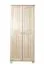 Bois massif Armoire de chambre à coucher Pin, Couleur: Naturel 190x80x60 cm Abbildung