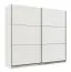Penderie large à portes coulissantes Kule 07 | Blanc élégant | 2 tringles | 10 compartiments | 210 x 217 x 62,5 cm