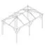 Pavillon Alegre Grande en pin imprégné sous pression - Dimensions : 290 x 490 cm (L x l)