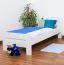 Cadre de lit pour enfants / Lit pour enfant 90 x 190 cm | Bois massif: Hêtre | Laqué Blanc | Qualité particulièrement élevée Abbildung