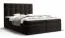 Lit boxspring au design moderne Pirin 76, Couleur : Noir - Surface de couchage : 140 x 200 cm (l x L)