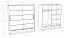 Armoire à portes coulissantes / Penderie Sidonia 09, Couleur : Chêne / Blanc - Dimensions : 220 x 200 x 62 cm (H x L x P)