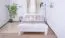 Lit double Easy Premium Line K6 | Sur-longueur 140 x 220 cm | Hêtre massif blanc laqué