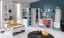 Chambre enfant complète 6 pièces | Design moderne | Chêne, blanc et bleu | Série Aalst