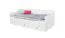 Lit enfant / adolescent Tellin 13 | Blanc & Blanc brillant | 90 x 200 cm | Design moderne