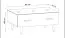 Table basse Hohgant 08 blanc/gris brillant | 90 x 62 x 47 cm | 1 tiroir, design moderne
