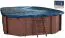 Bâche d'hivernage avec filet pour piscine en bois Sunnydream 07