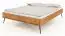 Lit simple / Lit d'appoint Rolleston 03, bois de hêtre massif huilé - Surface de couchage : 140 x 200 cm (l x L)