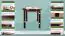Table en pin massif, couleur noyer 002 (carré) - Dimensions 70 x 70 cm (L x P)