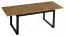 Table de salle à manger à ralonge Trevalli 14, Couleur : Chêne / Noir - Dimensions : 160-240 x 90 cm (l x p)