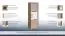 Armoire Cavalla 05, charnière de porte à droite, couleur : chêne / crème - Dimensions : 150 x 49 x 40 cm (H x L x P)
