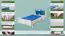 Lit pour enfants / lit d'enfant en bois de hêtre massif laqué blanc 116, sommier à lattes inclus - dimension 90 x 200 cm