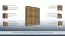 Armoire à portes battantes / armoire Selun 18, couleur : chêne brun foncé / gris - 197 x 166 x 53 cm (h x l x p)