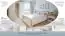 Chambre à coucher complète - Set E Badile, 4 pièces, couleur : blanc pin / brun