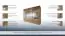 Armoire à portes coulissantes / penderie Beverin 01, couleur : chêne brun foncé - 212 x 260 x 74 cm (H x L x P)