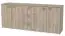 Commode Kasserine 01, couleur : chêne Sonoma - 75 x 180 x 42 cm (h x l x p)