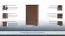 Commode Pikine 11, Couleur : Chêne brun foncé - 126 x 76 x 46 cm (H x L x P)