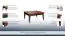 Table basse "Lopar" 23, couleur : noyer / noir, partiellement massif - Dimensions : 41 x 90 x 90 cm (H x L x P)