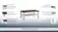 Table basse "Uricani" Noyer/Blanc 34 - Dimensions : 51 x 115 x 65 cm (H x L x P)
