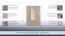 Armoire à portes battantes / armoire "Lennik" 02, couleur : chêne Sonoma - Dimensions : 213 x 150 x 59 cm (H x L x P)