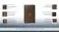 Armoire à portes battantes / armoire Estero 06, couleur : wengé - 180 x 100 x 60 cm (H x L x P)