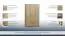 Armoire à portes battantes / armoire Plata 09, couleur : chêne sonoma - 201 x 120 x 53 cm (H x L x P)