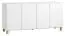 Commode Invernada 04, couleur : blanc - Dimensions : 78 x 160 x 47 cm (H x L x P)