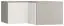 Supplément pour armoire d'angle Bellaco 18, couleur : gris / blanc - Dimensions : 45 x 102 x 104 cm (H x L x P)