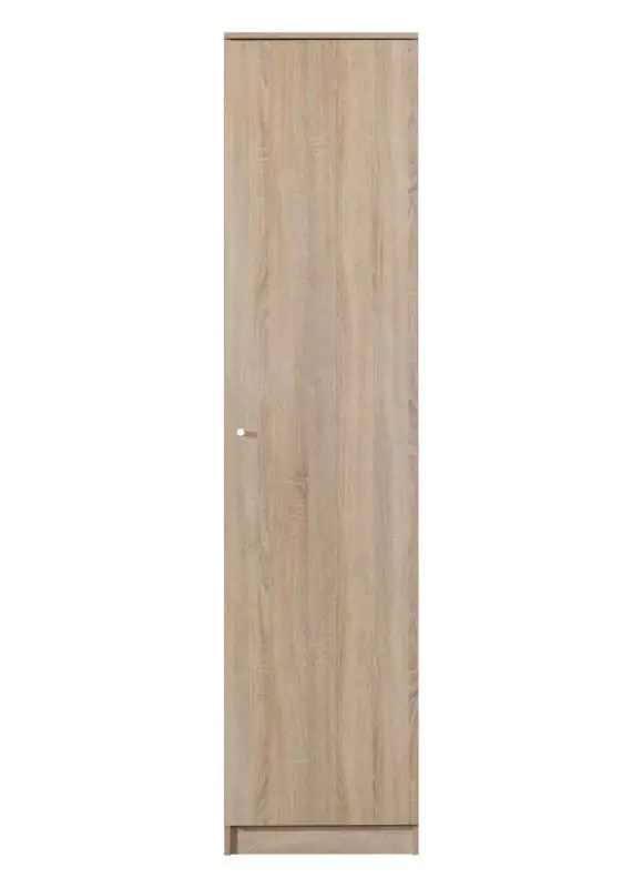 Armoire à portes battantes / armoire "Lennik" 05, couleur : chêne de Sonoma - Dimensions : 213 x 50 x 59 cm (H x L x P)