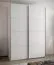 Penderie / Armoire à portes coulissantes / 245,5 x 180 x 64 cm / 2 portes coulissantes / 2 tringles à vêtements / 11 compartiments / 6 étagères / Soft-Close / Couleur : Blanc