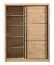 Armoire portes coulissantes 6 compartiments | Chêne Artisan | Tringle à vêtements | 215,5 x 166 x 60 cm | Élégance moderne
