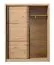 Armoire portes coulissantes 6 compartiments | Chêne Artisan | Tringle à vêtements | 215,5 x 166 x 60 cm | Élégance moderne