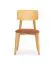 Chaise salle à manger Aguapey 01 | Assise rembourrée confortable | Chêne & Rouille | Tissu Portland | 47 x 50 x 80 cm