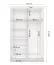 Armoire portes coulissantes 1,2 m | Rudawy 05 | Chêne Sonoma | 2 portes miroir | 200 x 120 x 61 cm | 6 compartiments
