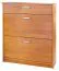 Armoire à chaussures Pamanukan 18 | Finition érable | 96 x 87 x 20 cm | Rangement gain de place