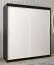 180 cm de large Armoire avec 10 casiers et 2 portes | Couleur: Blanc / Noir Abbildung