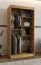 Armoire à portes coulissantes | Couleur : chêne Artisan | 100 x 62 x 200 cm | 1 porte miroir | 2 tringles à vêtements | armoire étroite | 5 compartiments | Poignées : noires