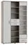 Vitrine Kavieng 22 | Chêne / Blanc | 200 x 120 x 40 cm | Design moderne et espace optimisé