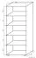 Étagère Garut 21, couleur : Chêne de Sonoma - Dimensions : 194 x 80 x 40 cm (H x L x P)