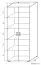 Armoire Garut 33, couleur : Chêne de Sonoma - Dimensions : 194 x 80 x 40 cm (H x L x P)
