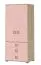 Armoire enfant portes battantes Benjamin 13 | Hêtre/Rose | 198 x 84 x 56 cm | Design moderne