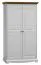 108 cm de large Armoire avec 2 portes | Couleur: Chêne / Blanc Abbildung