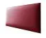 Panneaux rembourrés, lot de 10, Couleur : Rouge, Revêtement : Similicuir, dimensions : 60 x 30 cm