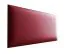 Panneaux rembourrés, lot de 10, Couleur : Rouge, Revêtement : Similicuir, dimensions : 70 x 30 cm