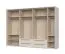 Armoire contemporaine Neiafu 83 | 7 portes | 4 tiroirs | cadre LED | Soft-Close | 226 x 322 x 60 cm | Kaschmir