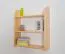 Étagère murale à suspendre en bois de pin massif naturel | 3 niveaux | 72 x 60 x 20 cm | Design moderne