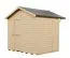 Kiosque / Sol inclus / Naturel / Stand de vente / Maisonnette de vente / Surface au sol : 4,33 m² / Rêve de soleil 02 / Toit à deux versants / Porte encadrée de bois massif