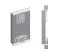 Armoire à portes coulissantes / Penderie avec miroir Tomlis 06A, Couleur : blanc mat / noir - Dimensions : 200 x 250 x 62 cm (h x l x p)